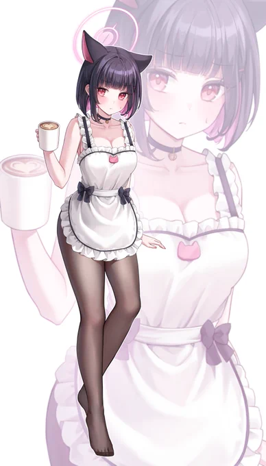 #ブルアカ  エプロン カズサ