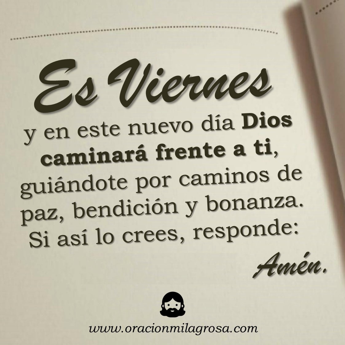 Así es, así será 🙏