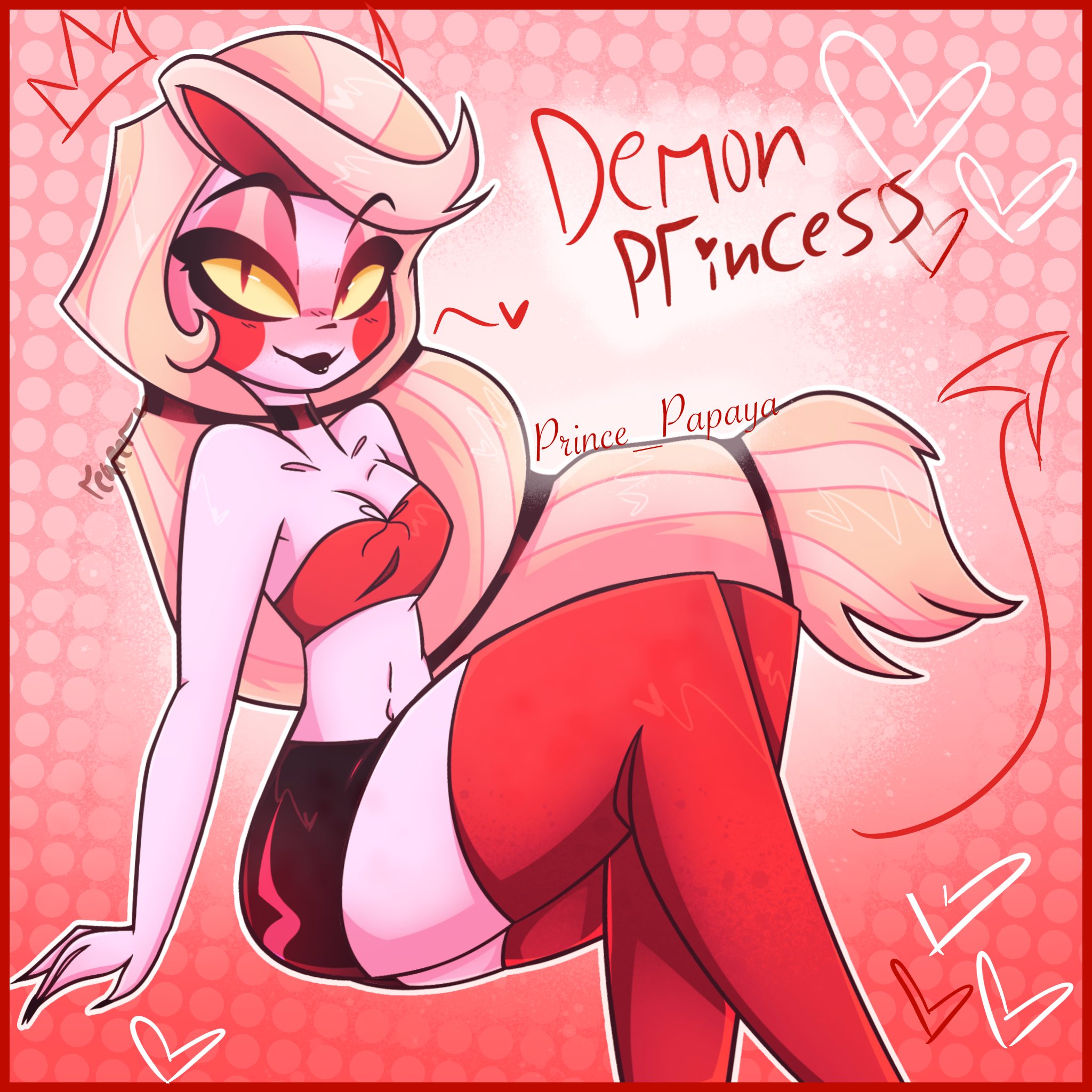 💔Reaper🖤🚫Mdni on X: Behold, The Princess of hell, in her 2020  Valentines Day outfit❤️💖 lve been so freaking excited for this show,  like holy shit, decided it be fun to draw the
