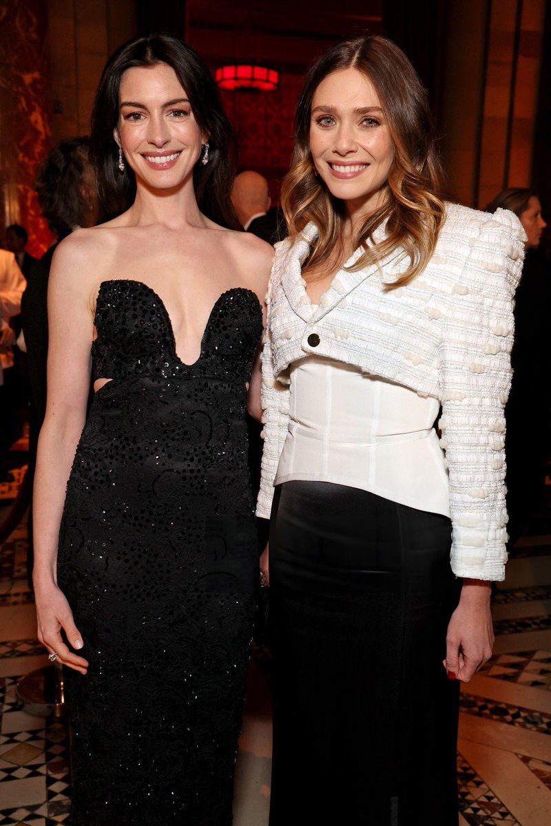 elizabeth olsen and anne hathaway at the national board of review awards gala