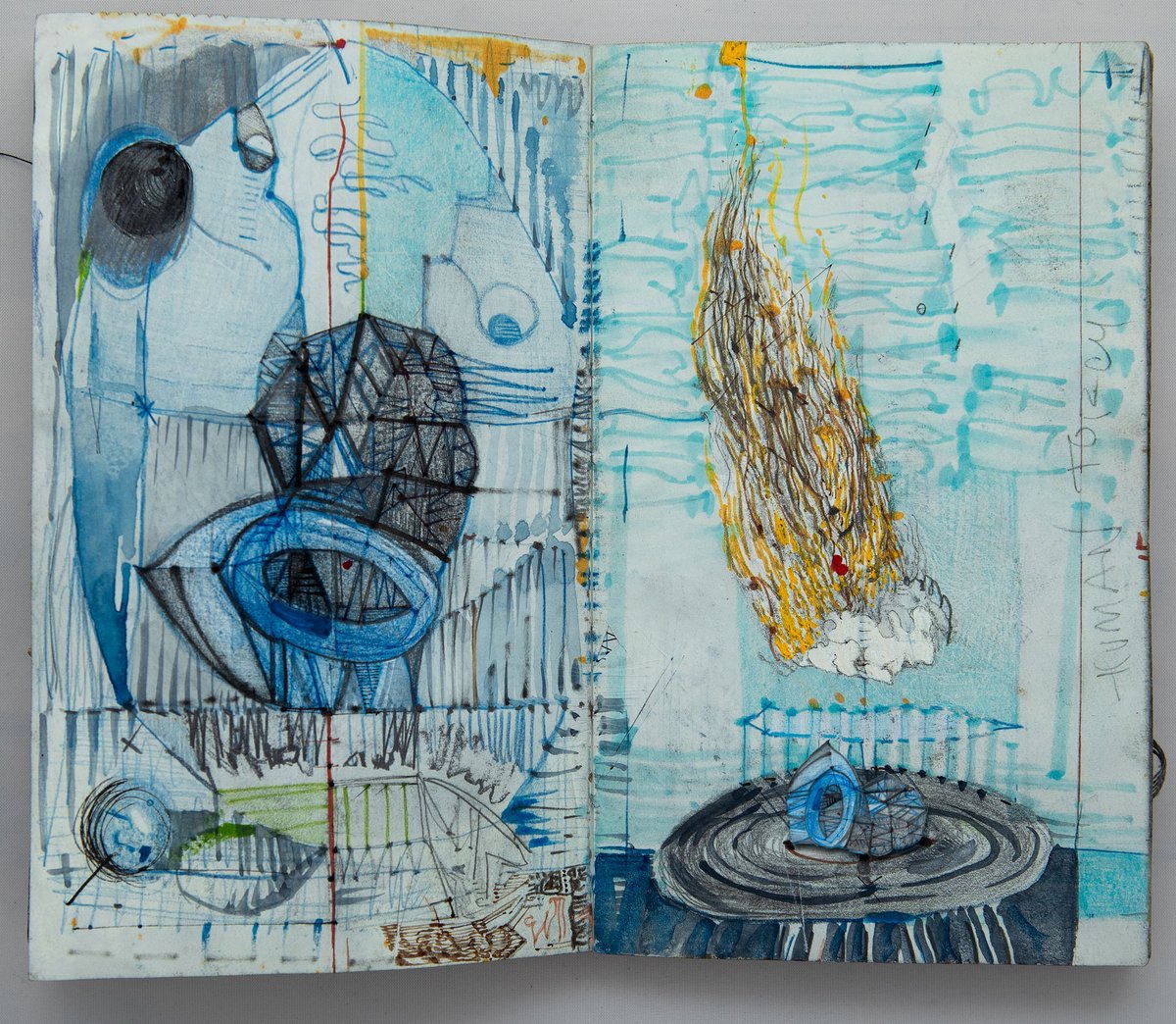 MilostateArt's tweet image. What is happening? Every day, the same old drawing. 

#drawing #dailypages #buddhistsketchbook #formulapainting