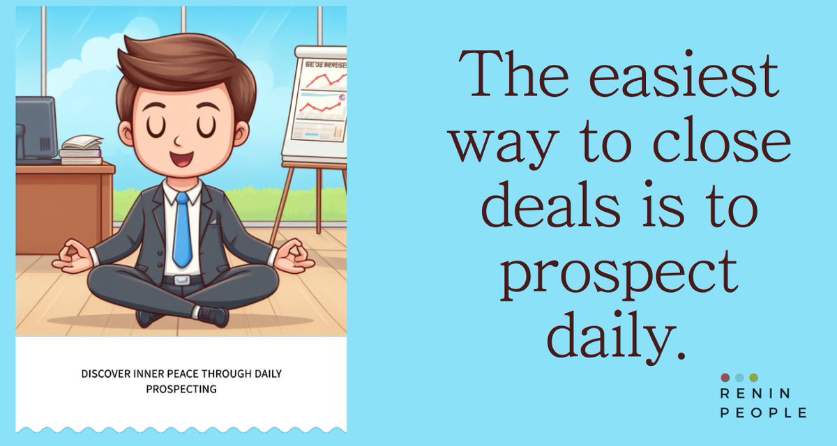 ReninResearch's tweet photo. Ensure the continuous operation of your sales engine, particularly crucial for startups or small and medium-sized businesses (SMBs); consistently engage in prospecting every day. #sales https://t.co/DFIMqXC5Ot