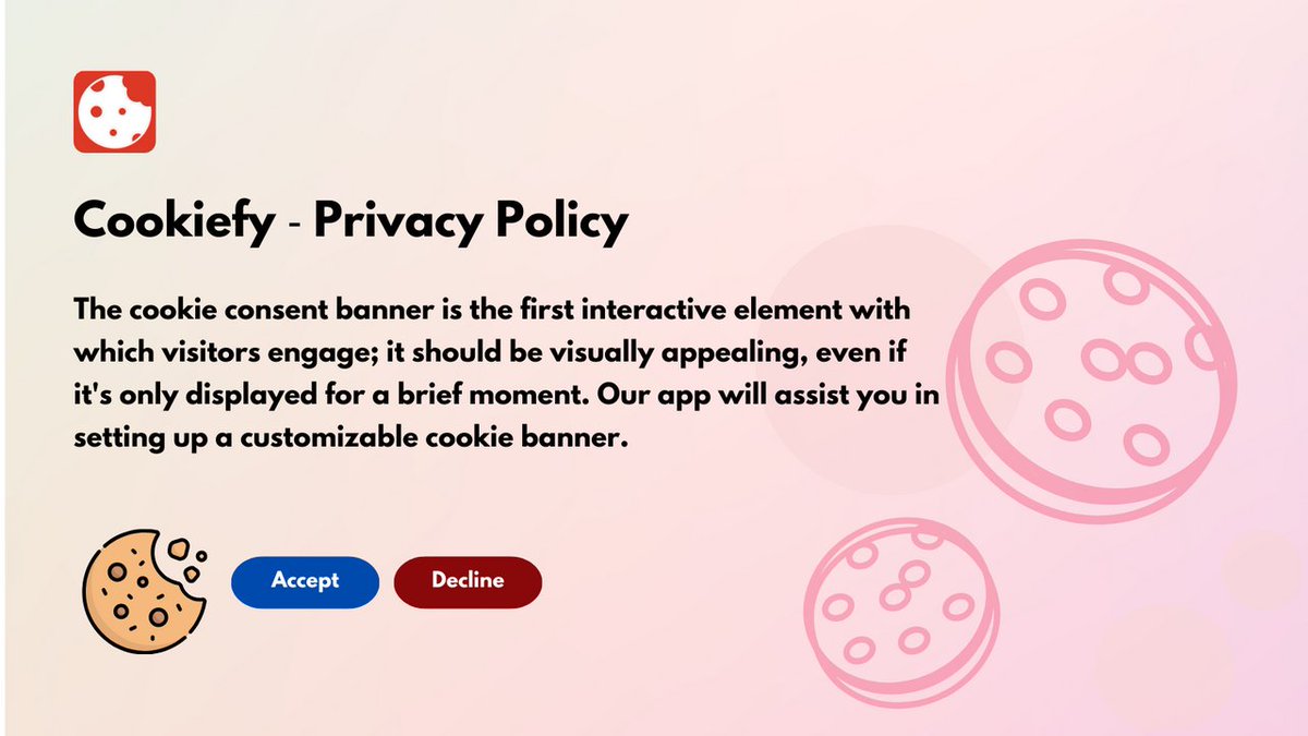 Check out Cookiefy ‑ Privacy Policy Customizable, affordable, and attractive cookie consent banner owlmix.com/apps/responsiv… #shopify #shopifyapp #shopifyapps #shopifyplus #privacy
