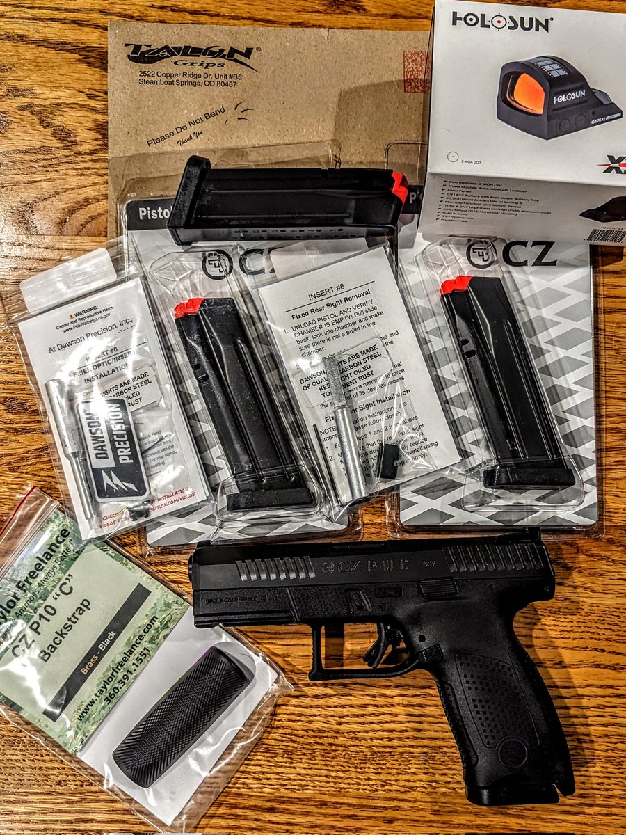 Type07Safety's tweet image. Slide goes out tomorrow for cerakote and slide cut.
Can't find my punches so gotta hit Harbor Freight tomorrow so I can install the brass back strap before we get hit with 11 inches of snow followed by negative 13 degree temps 🥶
#P10C
