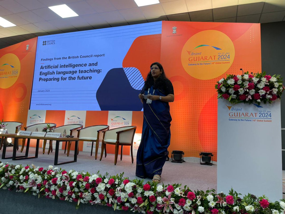 Thanks for joining UK country seminar organised by <a href="/inBritish/">British Council in India</a> and <a href="/UKinAhmedabad/">UK in Ahmedabad 🇬🇧🇮🇳</a> at <a href="/VibrantGujarat/">Vibrant Gujarat</a> 2024. Distinguished speakers shared insights on the role of  AI in ELT &amp; future of  India UK collaboration in Higher Education .Recording link below