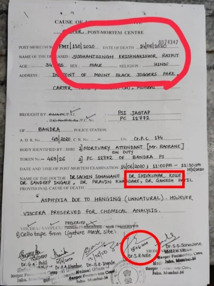 ASMedia_Bharat's tweet image. 1307 Injustice to SSR 

Were Their Registration Numbers Genuine?

Why No Covid Test On Sushant?

Who Gave Permission To Perform PM In The Night?

Why No Videography?

Why No Time Of Death?

#ArrestSandeepSingh

 CBI Grill PMDoctors InSSRCase