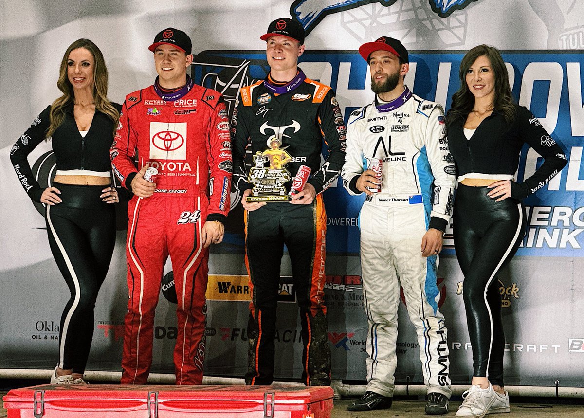 πͺπππππ£ππππ (@walkapedia_) on Twitter photo Thursdayβs Chili Bowl Podium:
π @SpencerBayston (<a href="/RMSRacing_/">RMS Racing</a>)
π <a href="/Tanner_Thorson/">Tanner Thorson</a> (<a href="/TThorsonRacing/">Tanner Thorson Racing</a>)
π₯ <a href="/_ChaseJohnson/">Chase Johnson</a> (@Kyle_Beilman) Thursdayβs Chili Bowl Podium:
π @SpencerBayston (<a href="/RMSRacing_/">RMS Racing</a>)
π <a href="/Tanner_Thorson/">Tanner Thorson</a> (<a href="/TThorsonRacing/">Tanner Thorson Racing</a>)
π₯ <a href="/_ChaseJohnson/">Chase Johnson</a> (@Kyle_Beilman)