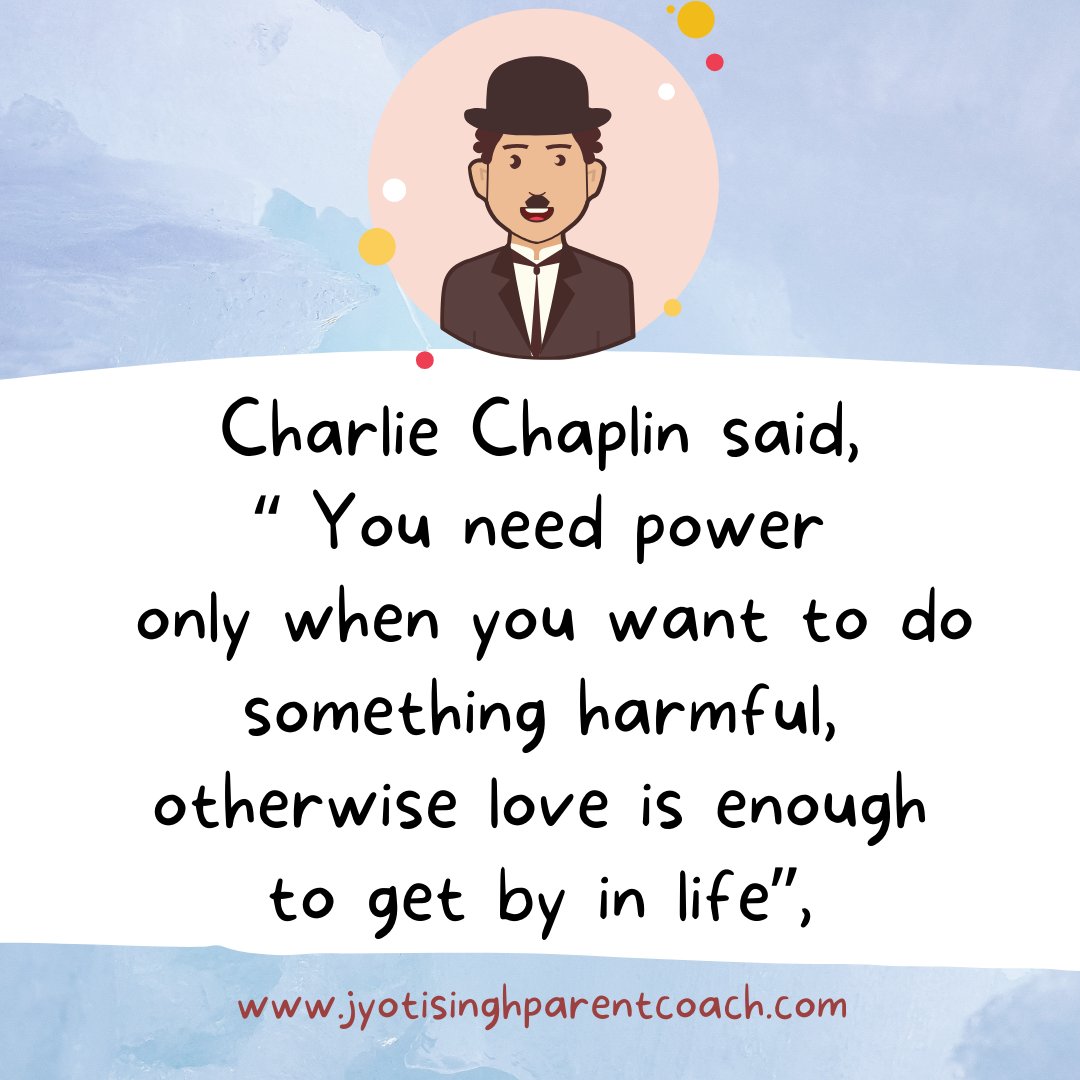 Charlie Chaplin's quote sparks a valuable conversation about the role of love and power in navigating life. As parents, we strive to equip our children with both, helping them find their own healthy balance and approach life with compassion, wisdom, and responsible power.