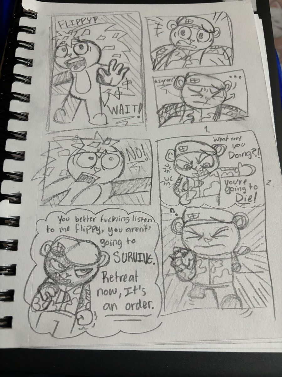 derby94163's tweet photo. Context?… nah, a random comic I drew.  
#Happytreefriends #HTF https://t.co/0DgpcDlTsl