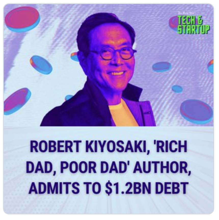 Akshat_World's tweet photo. Anil Ambani is a bankrupt Indian Billionaire, who is NOT living the life of a poor person. 

Robert Kiyosaki has amassed $1.2Bn in debt. And, is still a Billionaire. 

The list goes on... 

In fact, if I name a few folks, I will personally be sued. One is running a massive PR campaign right now. 

The point of this post is not to criticise the rich. But, to help you understand that: a Rich, Bankrupt, Billionaire is not poor. 

In fact they make their fellow citizens poor.

This is how the scheme works:- 

[1] Start a firm. 

[2] Sell a lot of products (borrow, blatantly sell). 
Eg. Kiyosaki ran an Education firm, which sold seminars/franchises. 

[3] Separate your personal wealth from your business wealth (lawyers help you with this) 

[4] Withdraw crazy salary or (figure out other ways to siphon money from the firm) (CAs can help you with that)

[5] When lawsuits come (you declare a corporate bankruptcy) 

Eg. Kiyosaki's company didn’t pay the proper royalties on its seminars, and when they lost in court, they didn’t have enough money to pay at all.

Who pays for all this? You, my friend, YOU. 

In capitalism: the profits are privatised and the losses are socialised in the form of higher taxes and inflation. 

We started the story with Anil Ambani, so check what is happening with his assets? who is buying them? And, how you are paying for all this. 

**** 
Don't be fooled by creative finance, learn finance. And, make money honourably. There is enough money to be made that way.