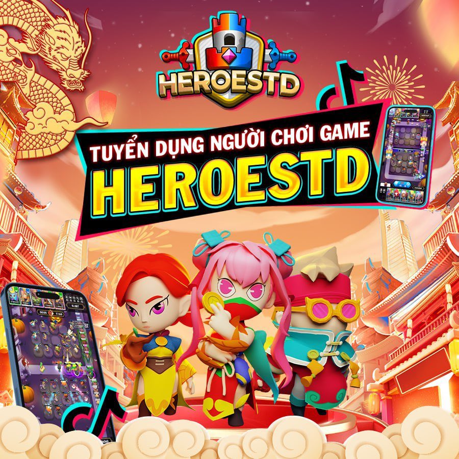 🚀Tuyển Streamer TikTok và Facebook Gaming- HeroesTD Chờ Đón Bạn! 🚀

💰Lương: 10,000 đồng/h, thanh toán qua Momo. Đơn giản, tiện lợi!

📱Điều Kiện: Chỉ cần điện thoại và TikTok hoặc Facebook Gaming. Livestream và tương tác cùng cộng đồng.

 #HeroesTD #playtoearn