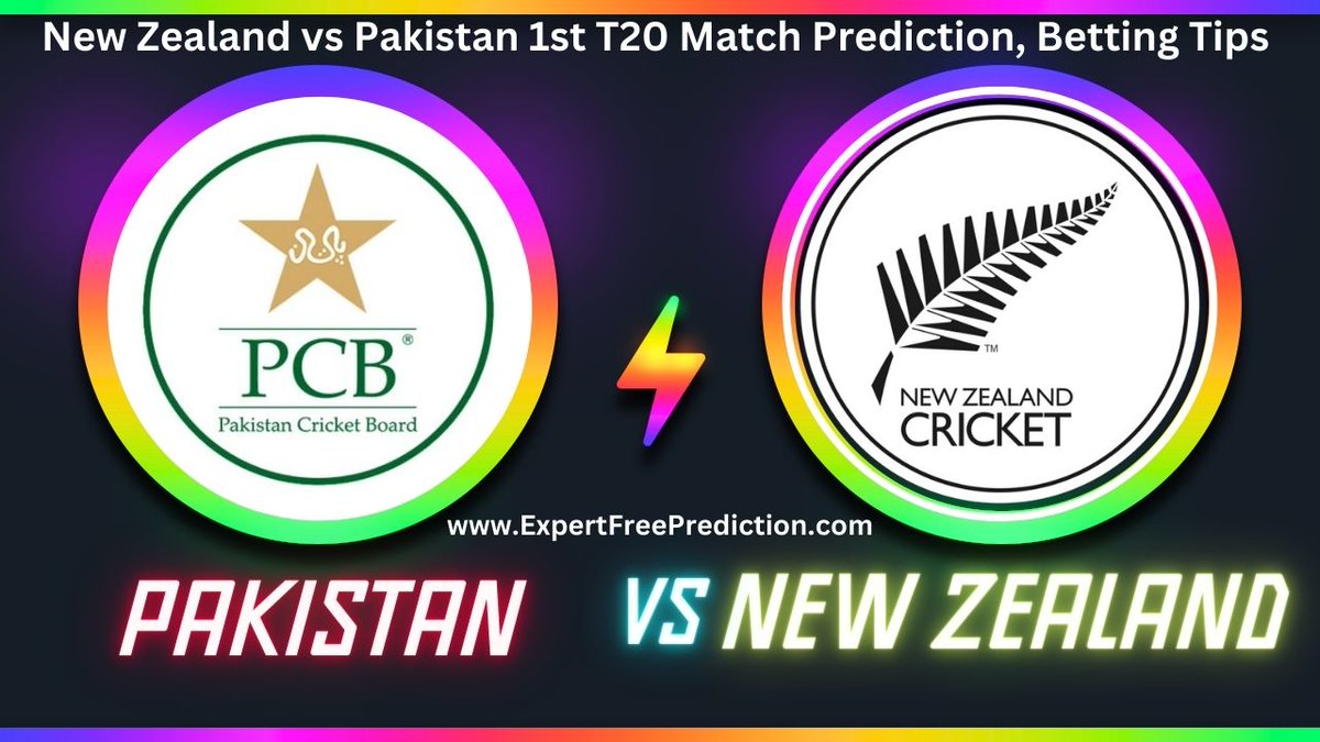 expertsfreetips's tweet photo. New Zealand vs Pakistan 1st T20 Match Prediction &amp; Betting Tips, Pakistan Tour Of New Zealand 2024

#NewZealandVsPakistan #PAKvNZ #1stT20Match #PakistanTourOfNewZealand2024 #PredictionAndBettingTips #CricketTips #SportsBet #ExpertsFreeTips

Read Winner- https://t.co/lhOCgoUZyZ https://t.co/vcRxP0oED3