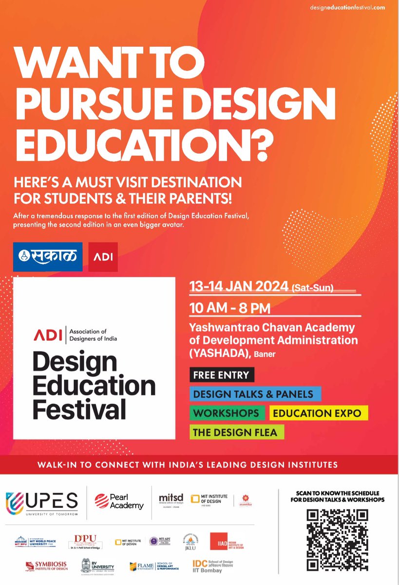ashishelephant's tweet photo. Design Education is happening in #pune those interested in a career in #design this is one place you want to be #Parents #Students #schools 13 , 14 Jan #2024 @ADI_org_in @ADIPune https://t.co/uWu3gmpVIj