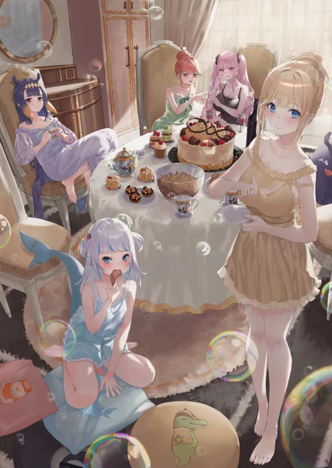 Ame's birthday art , sorry I'm late  #ameliaRT #holoMyth