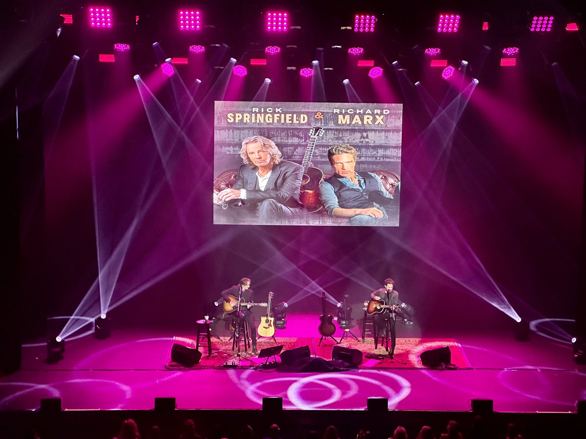 MScottConnects's tweet photo. Great time tonight at the @rickspringfield @richardmarx concert!  Awesome show!!  I was not #WhiteSweaterGuy! https://t.co/BziK1VAnSq