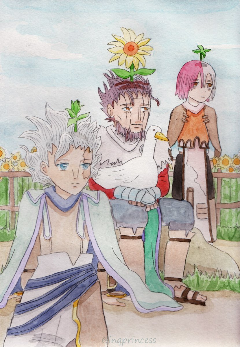 inqhamlet's tweet photo. #メイドインアビス #miabyss #madeinabyss #sunfowers #watercolor #ヴエロエルコ #ベラフ #ワズキャン Many questions, few answers https://t.co/oPRgKRrt59