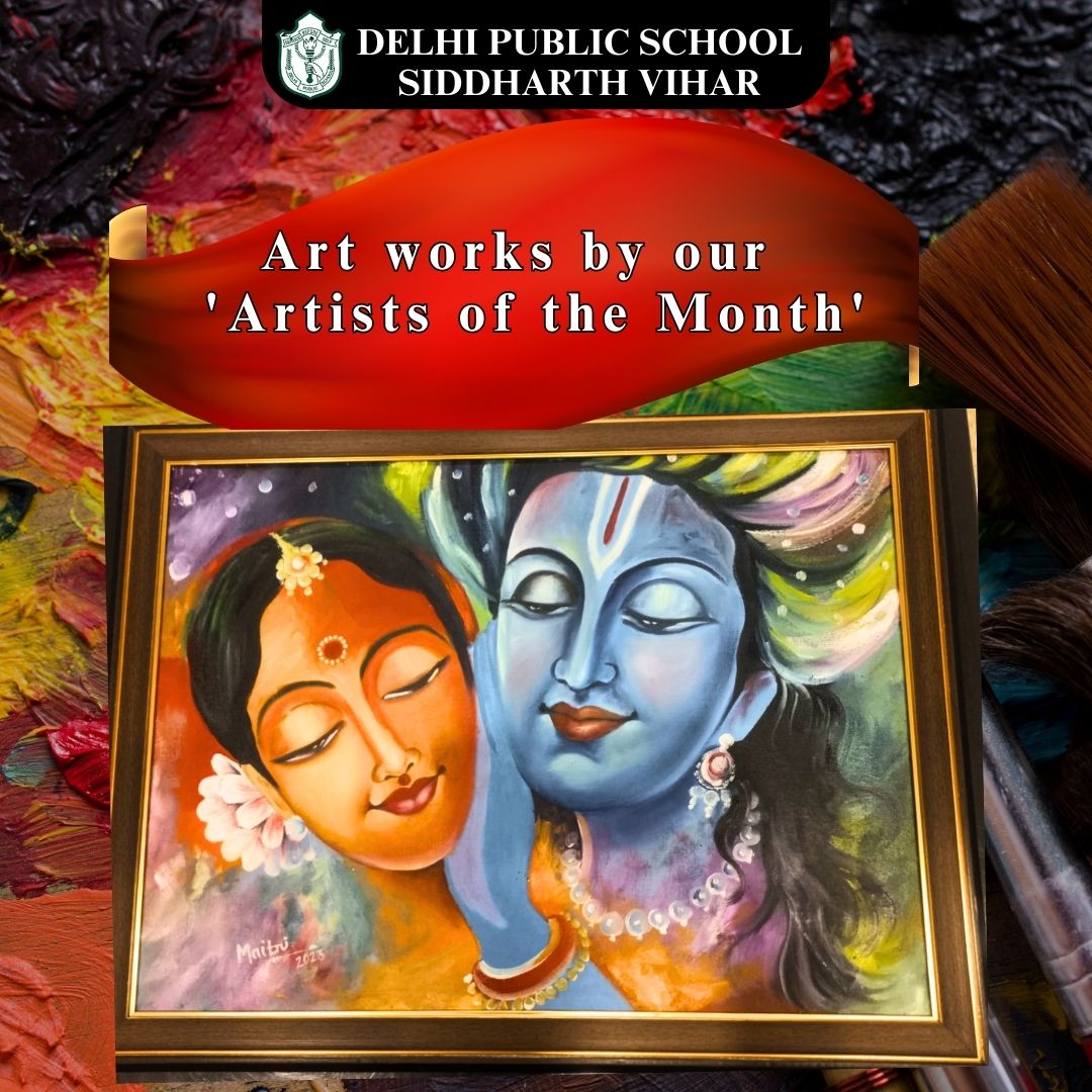 dpssiddharthvih's tweet photo. We are pleased to announce that Maitri Jain of IX has won the title of ‘Artist of the Month’ for the month of January. Maitri is very hard-working and sincere. She is also very creative and has keen interest in art. We wish her All the Best for her Future Endeavors! https://t.co/cjuZaI1PLb