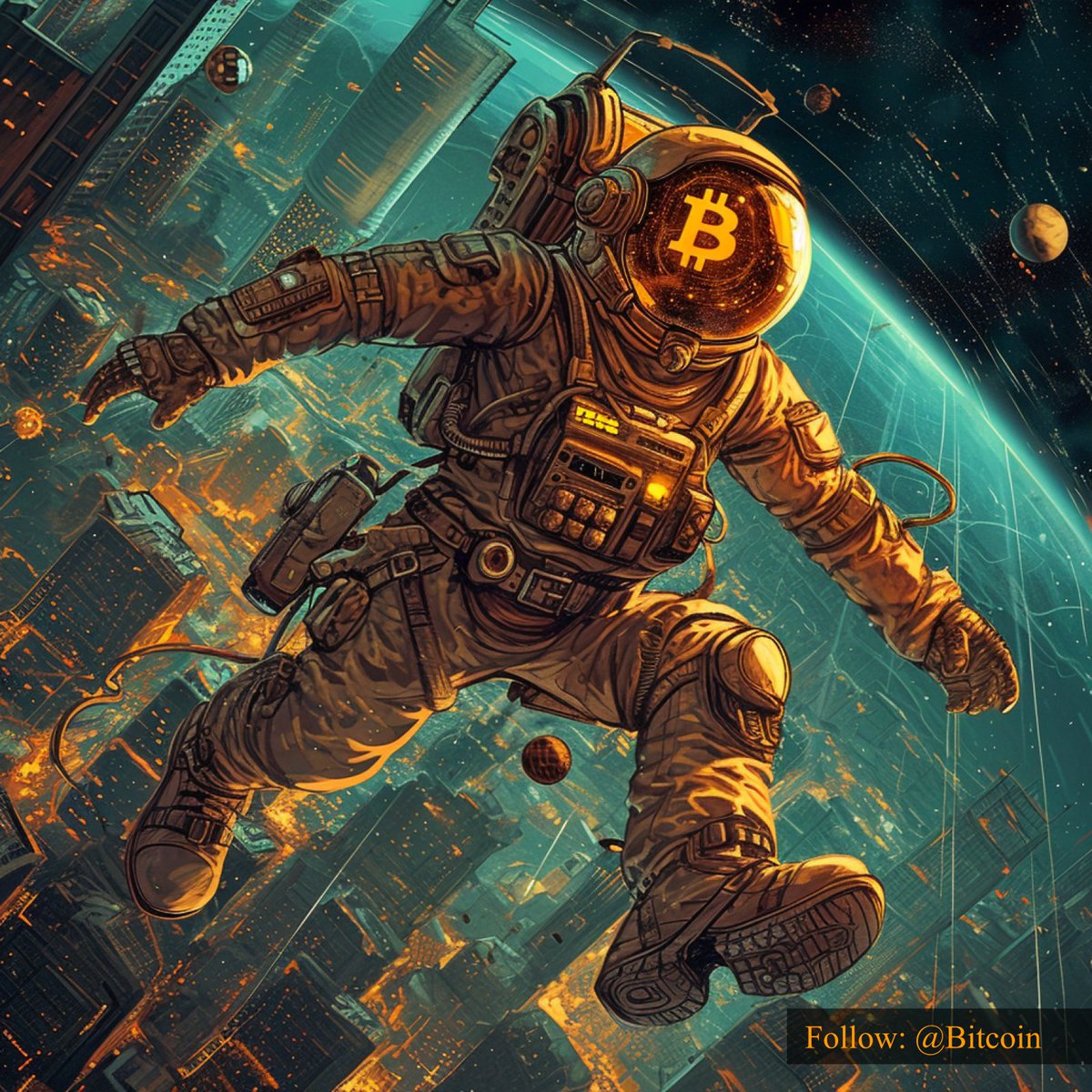 #Bitcoin is climbing fast! Space suits are now backordered.