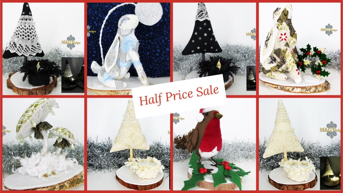 Half price sale
Be prepared early for next Christmas! 
etsy.com/shop/mollygdes…
 #EarlyBiz #januarysale #newyearsale #mhhsbd #CraftBizParty