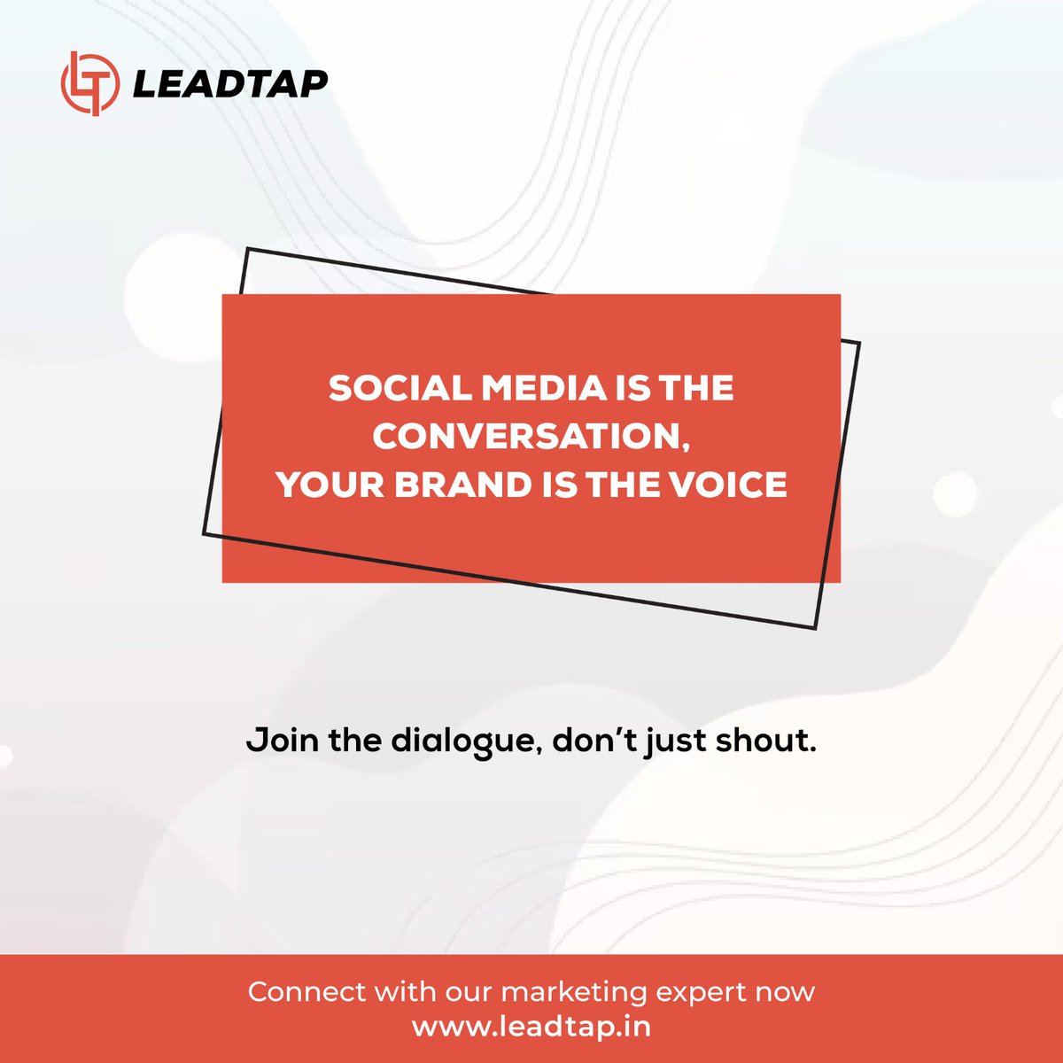 leadtapindia's tweet photo. Forget one-way streets, use social media as a two-way conversation medium. Let's listen, learn, and grow together.
#socialmedia #conversation #listen #learn #grow #brandvoice #digitalmarketing #marketing #digitalmarketingagency #leadtap https://t.co/zBOY1WMYCG