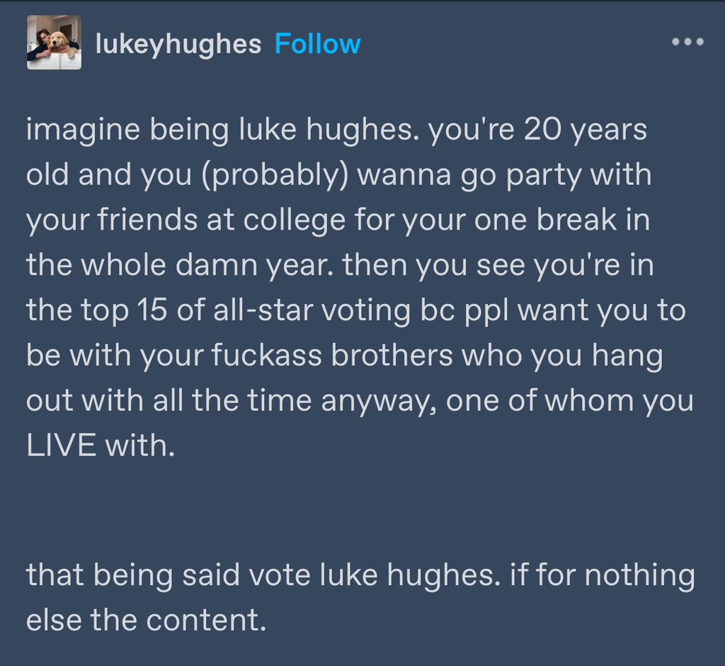 hiiiiischier's tweet photo. we r luke hughes biggest ops https://t.co/gwabHn7n9Z