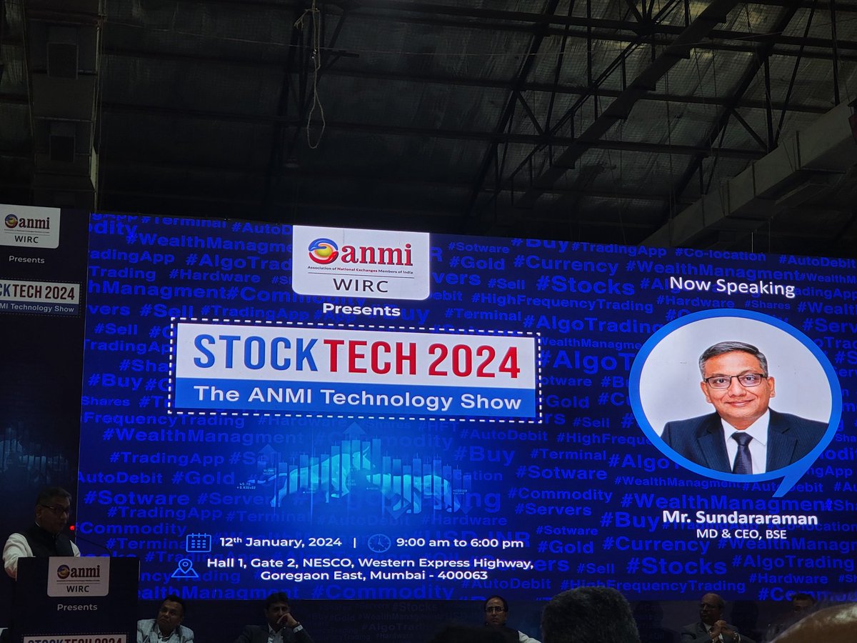 raminder_76's tweet image. Capacity leads to resilience a thought to the broking xommunity by the MD of @BSEIndia  at the #stocktech #2024 by @OfficialAnmi