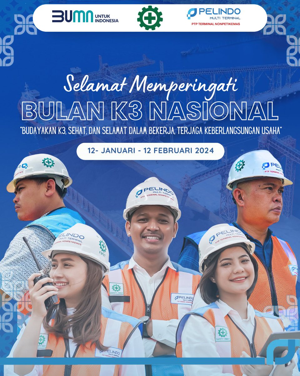 Setiap tindakan kecil dpt membuat perbedaan besar. Kesehatan &amp; keselamatan adl investasi terbaik u/memastikan setiap pekerja memiliki lingkungan kerja yang aman. Mari sambut Hari K3 Nasional dngn tekad baru untuk melindungi setiap pekerja &amp; menciptakan tmpt kerja yg bebas risiko