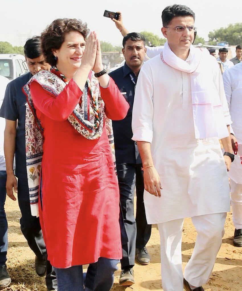 अखिल भारतीय कांग्रेस कमेटी की महासचिव श्रीमती प्रियंका गांधी जी को जन्मदिवस की मंगलकामनाएं।

यह दिन आपके जीवन में अपार सफलताएं और खुशियाँ लेकर आए।
आप सदैव स्वस्थ रहें, दीर्घायु हों, मैं ईश्वर से यही प्रार्थना करता हूं।
<a href="/priyankagandhi/">Priyanka Gandhi Vadra</a>