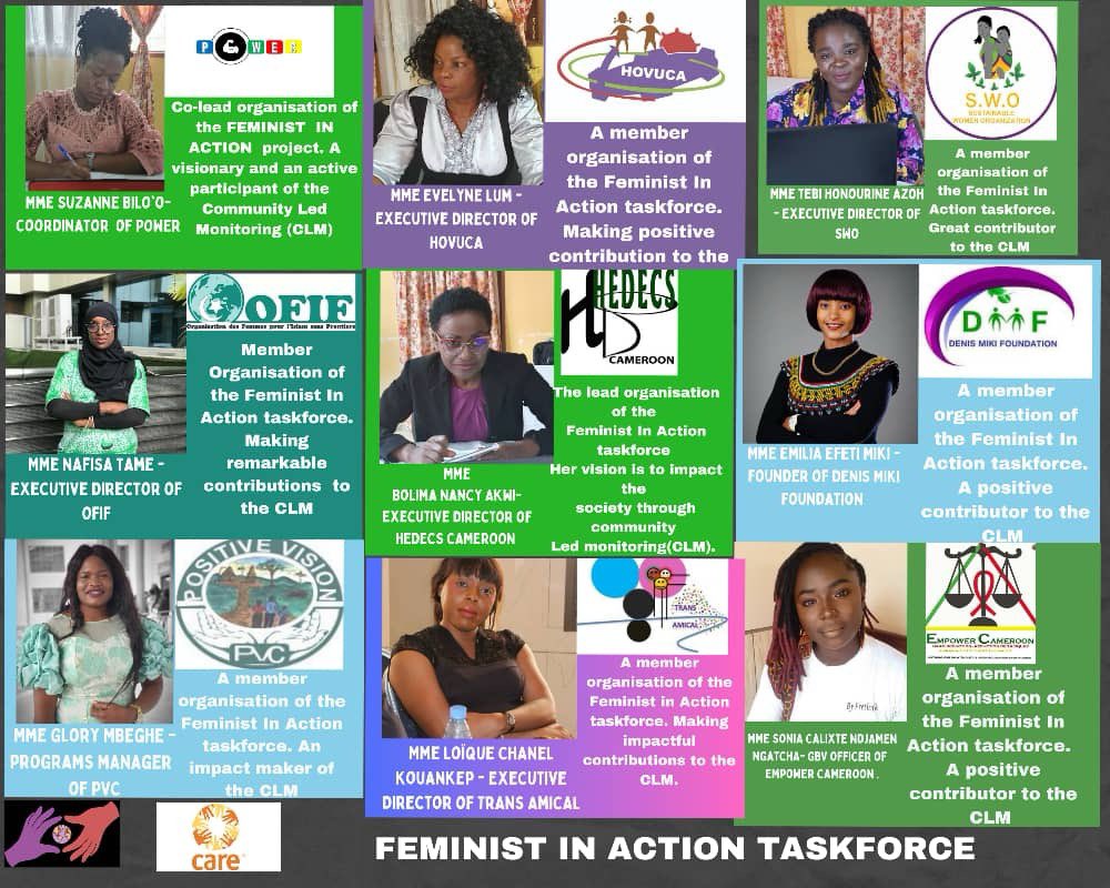 We are back into 2024 with strong commitments as members of the Feminist in Action Taskforce and are working relentlessly in 7 regions of #Cameroon carrying out Health/GBV research with support from @CARE Cameroon.
