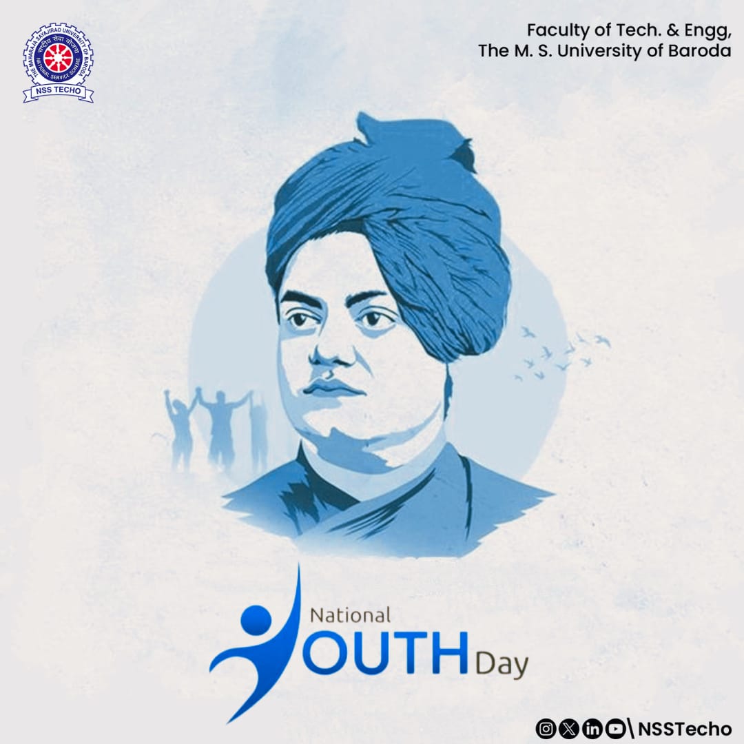 nss_techo's tweet photo. Swami Vivekananda Jayanti, celebrated as National Youth Day, is a momentous occasion that commemorates the birth anniversary of Swami Vivekananda. 

#nsstecho2024 #swamiVivekanandaJayanti #NationalYouthDay
#NotMeButYou
#socialservice https://t.co/MdlXxWI6uI