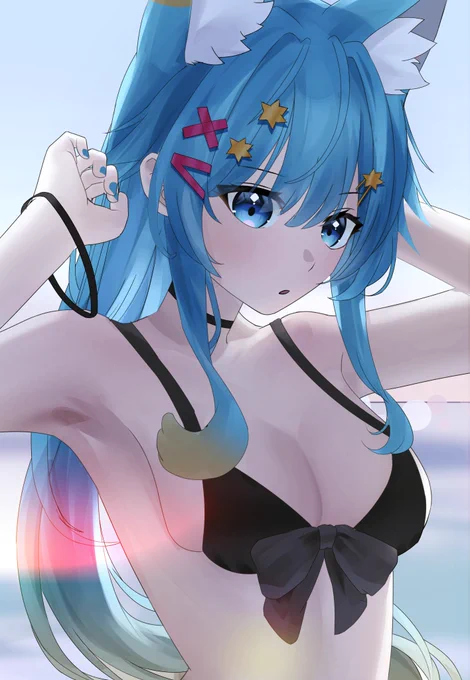 #Rumiちゃん絵  "怎麼了? 不適合我嗎?"  pixiv : 