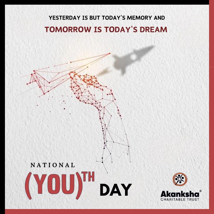 'The youth are not useless – they are used less.' Happy National Youth Day behalf of Akanksha Charitable Trust...💫 Commemorating the birth anniversary of Swami Vivekananda on National Youth Day✨ #time_to_act #nationalyouthday #swamivivekananda #vivekananda #youthempowerment