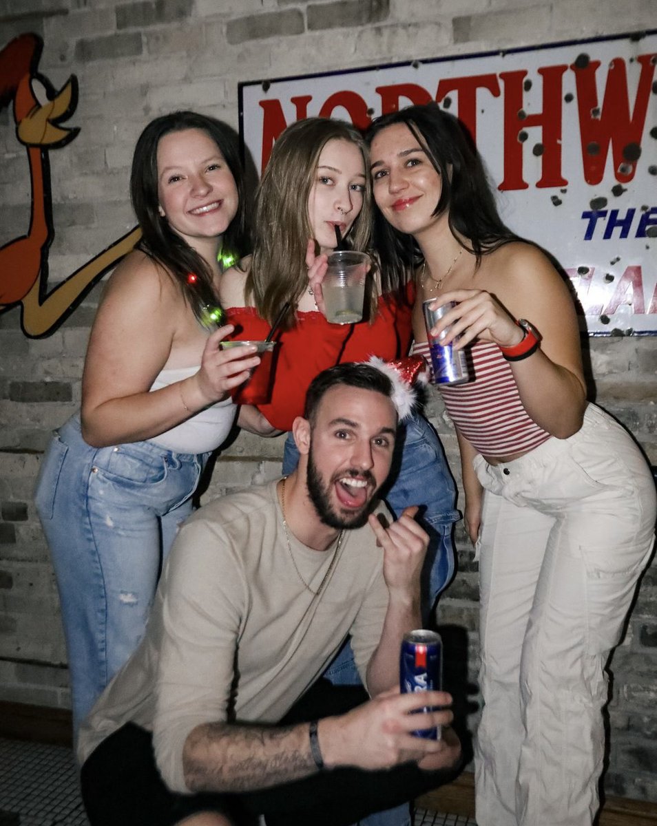 brosmilwaukee's tweet photo. $1 🍒 bombs tonight!! Come party before the snow storm hits tomorrow 😎❄️ https://t.co/019CV4goM5