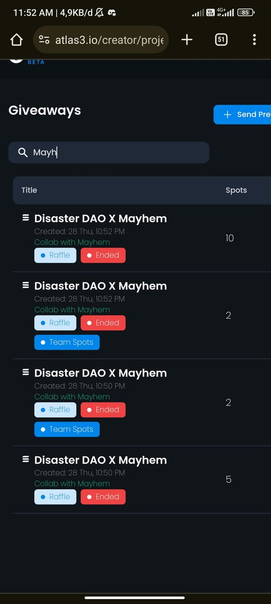 DisasterzDAO's tweet photo. Cooking again 29spot for @MayhemonSol mp 0.25 cheap mint https://t.co/yAQLBznvDg