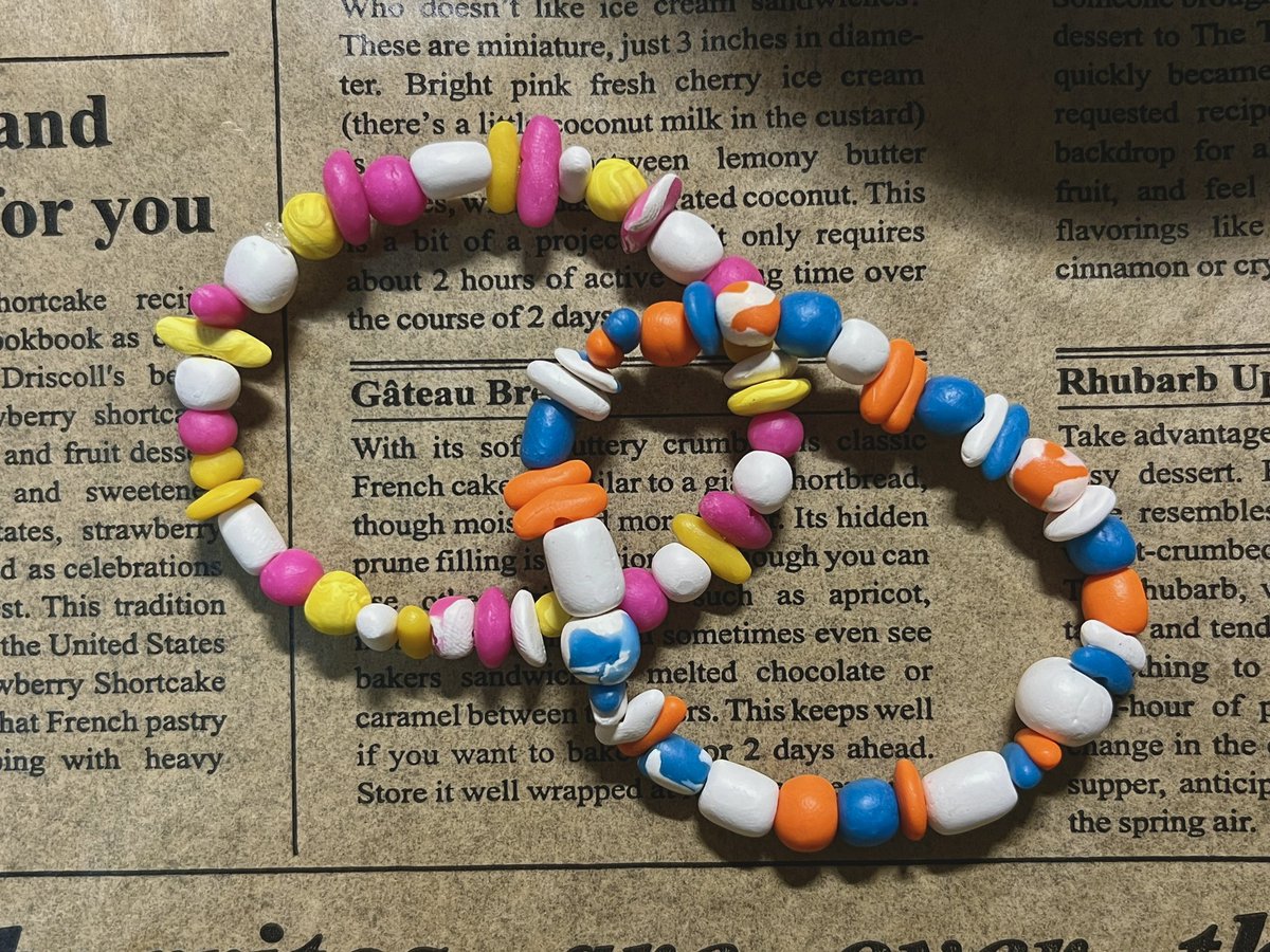 herewego_craft's tweet photo. #พร้อมส่ง กำไลข้อมือดินโพลิเมอร์ 
( Free size )
~ Price 80.- 
📍สนใจสอบถามได้นะคะ

🛵flash express 40.-⚡️

 #มาอวดโฮมุ้ #สายผลิต #กำไลข้อมือ  #กำไล #Bracelets #ดินปั้น #ดินโพลิเมอร์ #งานปั้น #สายผลิต #เครื่องประดับ #polymer #clay https://t.co/iO3UWOyQeD