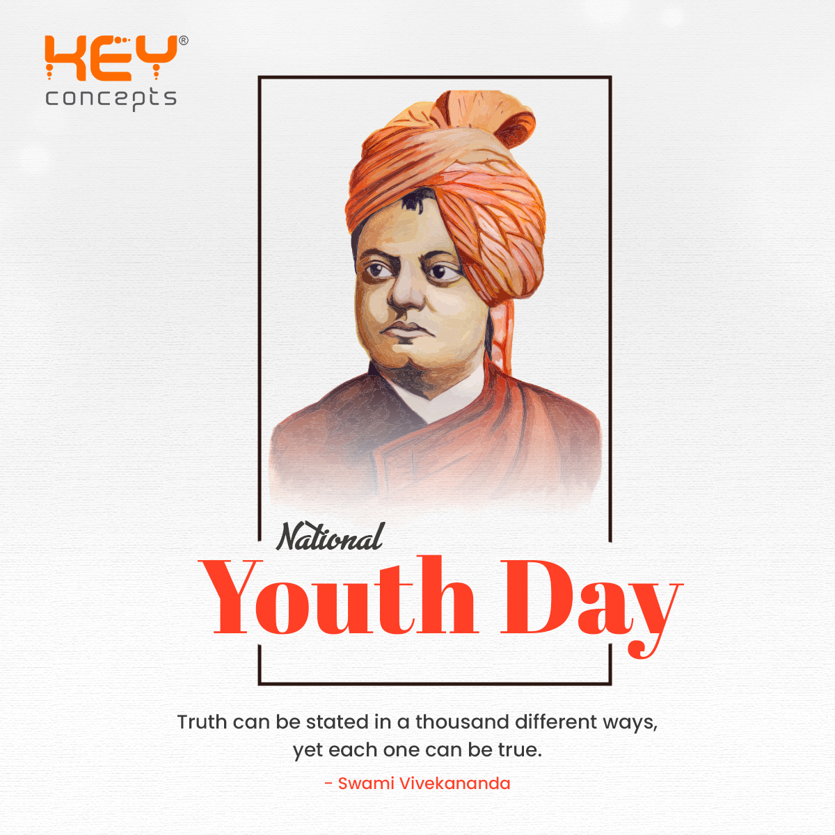 It's National Youth Day! Celebrating the Changemakers of Tomorrow
Today, we raise a toast to the vibrant energy, innovative spirit, and unwavering optimism of the youth - the driving force behind a brighter future!

#NationalYouthDay #SwamiVivekananda #Youth #KeyConcepts
