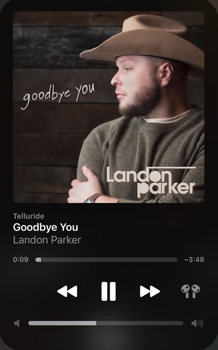 ITS HERE! @LandonParker1 new song Goodbye You! Go give it a listen, it is amazing!