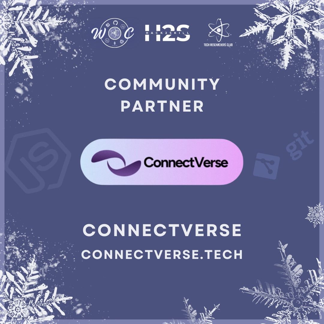 trcvit's tweet photo. Glad to announce @ConnectVerse3  as our Community Partner for TRC Winter of Code 

Looking forward to exciting Collaboration. https://t.co/tFF3FXt3ad