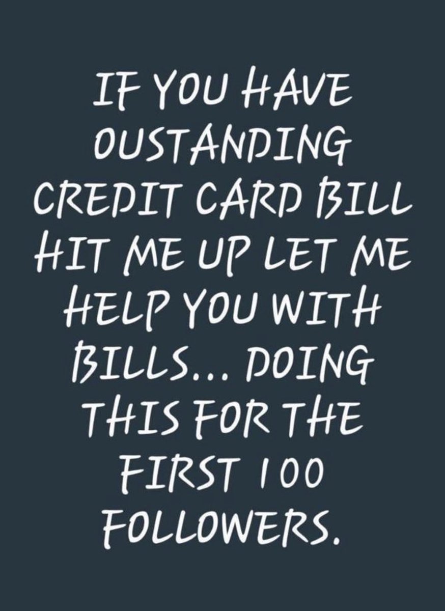 Reweet and like the post and stand the chance to have your credit cards debt pay and let make American great together🇺🇸🇺🇸