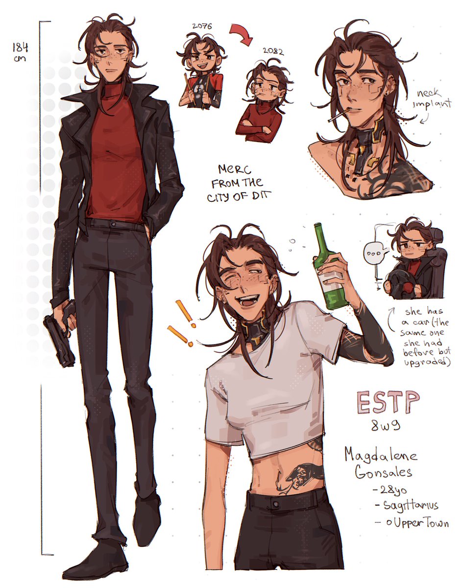 reference for adult magna #oc #originalcharacter #cyberpunk