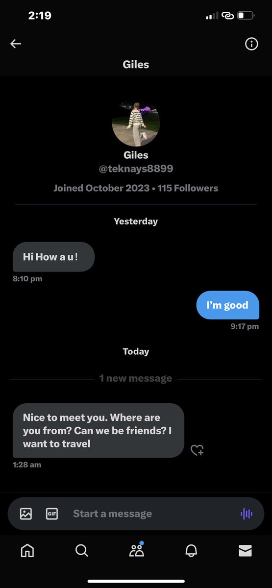 aniqa_nasir's tweet photo. Can anybody tell me in logon ka kya maqsad hota h? Why they are messaging random people?
#randompeople #kohlantarp https://t.co/R5gMNU9Myi