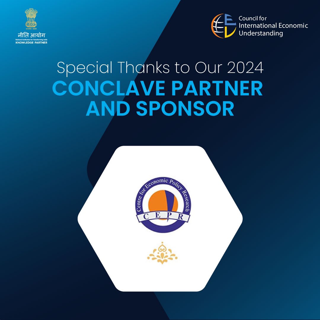 cieu_official's tweet photo. We acknowledge with gratitude the essential support of @ceprind for #IBC2024. Their pivotal role has been instrumental in organizing a conclave dedicated to addressing key financial challenges and strategizing for the future.
#IndiaBankingConclave https://t.co/WXkd4r1Itu