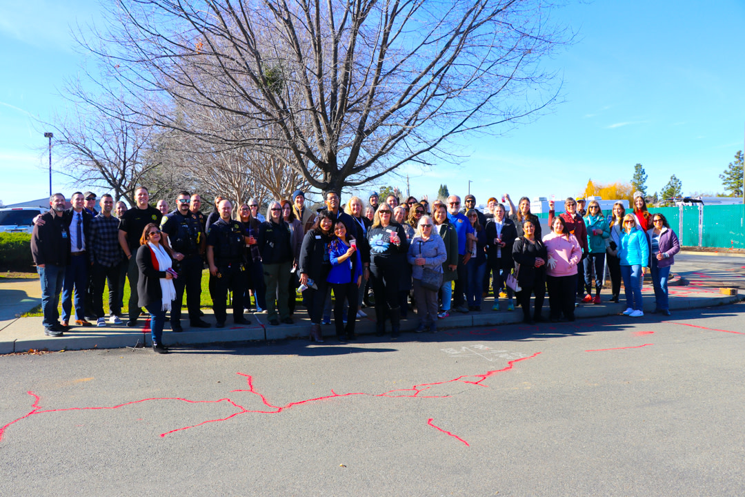 PlacerCA's tweet photo. Thank you to our partners in law enforcement, education, local volunteer groups & nonprofits who joined our Children's System of Care today for #RedSandPlacer — our third annual effort to visually raise awareness of human trafficking and its impact on children. #RedSandProject https://t.co/YbD2LkbK5o