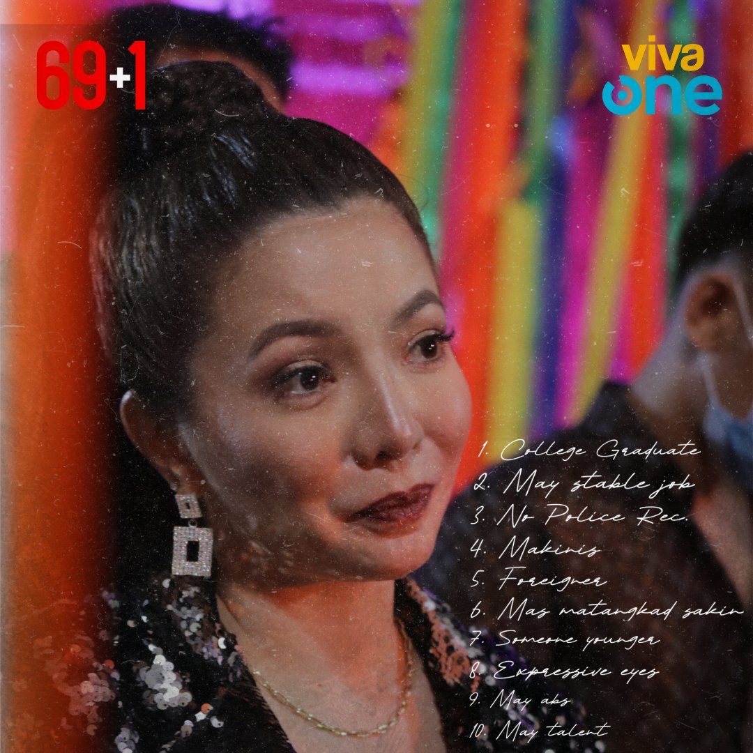 VivaOnePH's tweet photo. Kaninong qualifications ang bet mo para sa isang lalaki na 'SAKTO' lang? 🤏🏻🧐

Panoorin mo muna sila Ivy at Patricia sa '#69PLUS1' on #VivaOne para malaman mo kung match kayo ng energy! Isang obra ng nag-iisang Darryl Yap! 

Qualified ka bilang ikatlo! 3⃣ https://t.co/k8VXchxUT2 https://t.co/Nk0FxN5wMB