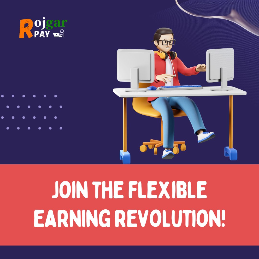 Freelancingonfy's tweet photo. Unleash your potential with Rojgar Pay! Our platform is your digital office, allowing you to learn, work from anywhere, and earn according to your capabilities. Join the flexible earning revolution!

#RojgarPay #WorkFromAnywhere #DigitalOffice https://t.co/yxn1TL8mTP