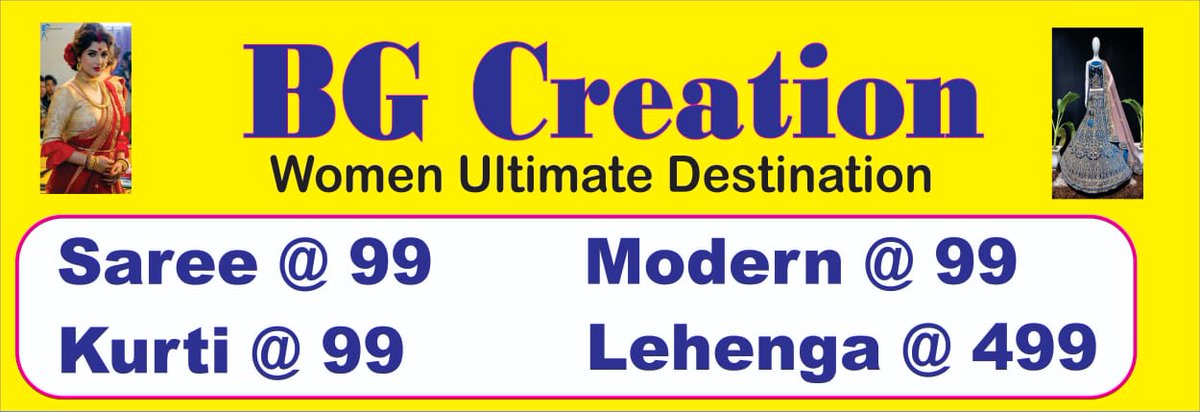 BgCration's tweet photo. #Bgcration a Venture of @kmgcgroup #kmgcgroup.  Women Ultimate #fashion Destination .
#saree #lehenga #kurti 
#onlineshopping 
A Product of #kunalmondal &amp; #bananigupta https://t.co/S2QDEtF1nS
