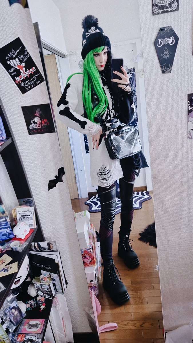 yurichan173's tweet photo. OOTD❤️‍🔥
All clothes @killstar 
Bag gifted
Shoes @WEGO_press 

#ootd #altfashion #goth #gothfashion #gothgirl #nugoth #nugothgirl #killstar #emo #metalgirl #metalgoth #waifu #harajukufashion #jfashion #ゴシック #原宿ファッション #原宿 #病みかわいい #かわいい女の子 #kawaiigoth https://t.co/ztAzpmmqdg