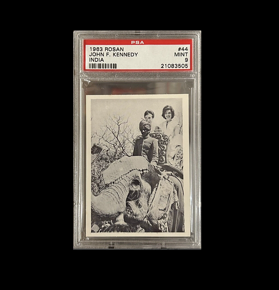 PoliticTreasure's tweet photo. Jacqueline Kennedy (PSA) 9 MINT Riding an Elephant JFK First Lady 1963

#politicalcards #collectibles #jacquelinekennedy #abrahamlincoln #MarilynMonroe #GeorgeWBush #DonaldJTrump #johnfkennedy #politicaltreasures 
https://t.co/qYw1pKvpJq https://t.co/8PweRatM2e