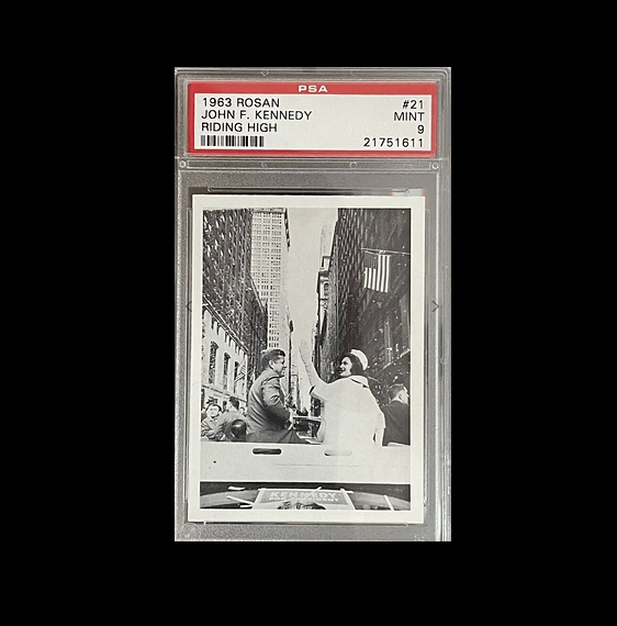 PoliticTreasure's tweet photo. 1963 President John F. Kennedy &amp; First Lady Jacqueline (PSA) 9 MINT

#politicalcards #collectibles #jacquelinekennedy #abrahamlincoln #MarilynMonroe #GeorgeWBush #DonaldJTrump #johnfkennedy #politicaltreasures 
https://t.co/FYk5u4JmHb https://t.co/NeIeaTCJ53