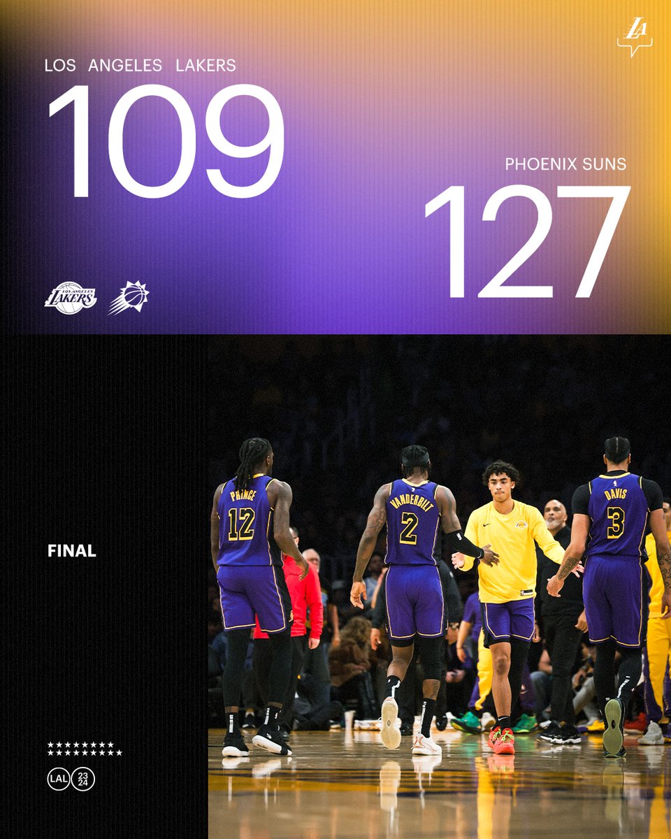 Lakers's tweet photo. Final from Downtown https://t.co/iLiASCmw39